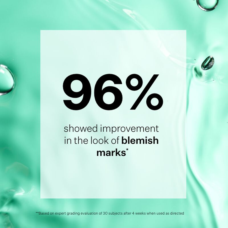 96% showed improvement in the look of blemish marks